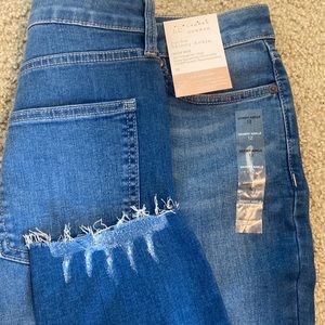 High rise skinny ankle jeans